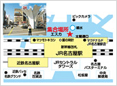 名古屋集合場所の地図